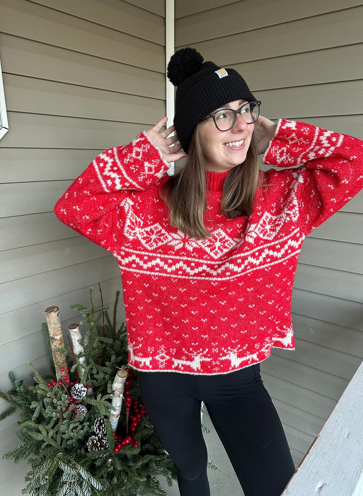 Nordic Christmas Holiday Sweater Top