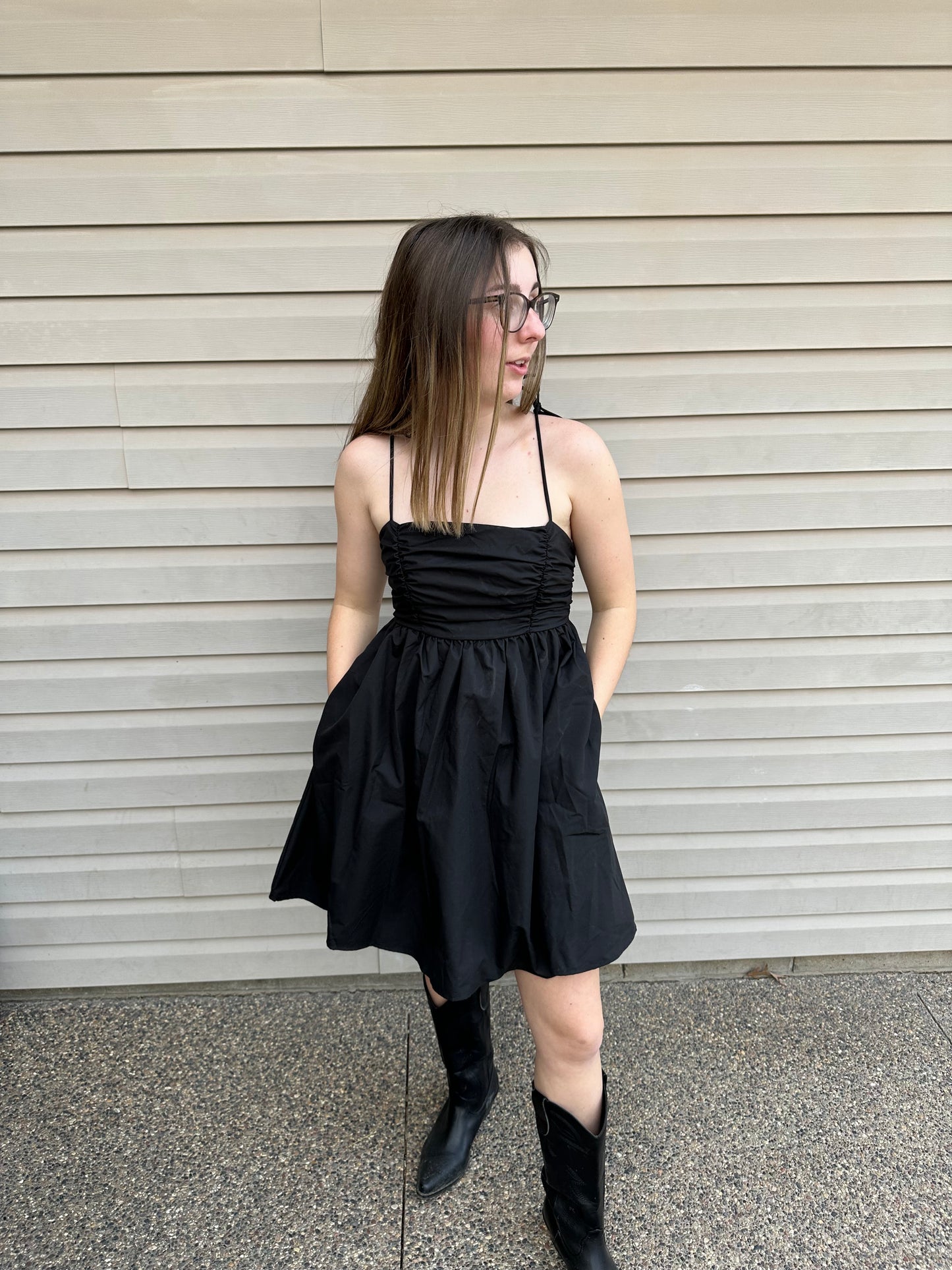 Bowtie Strap Mini Dress