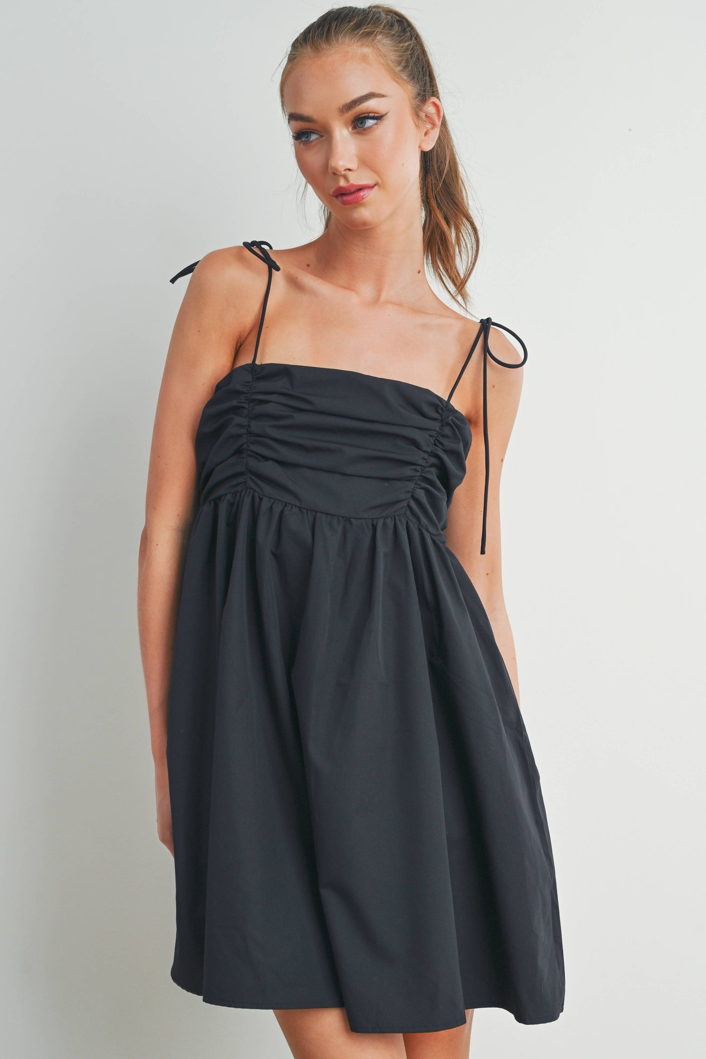 Bowtie Strap Mini Dress