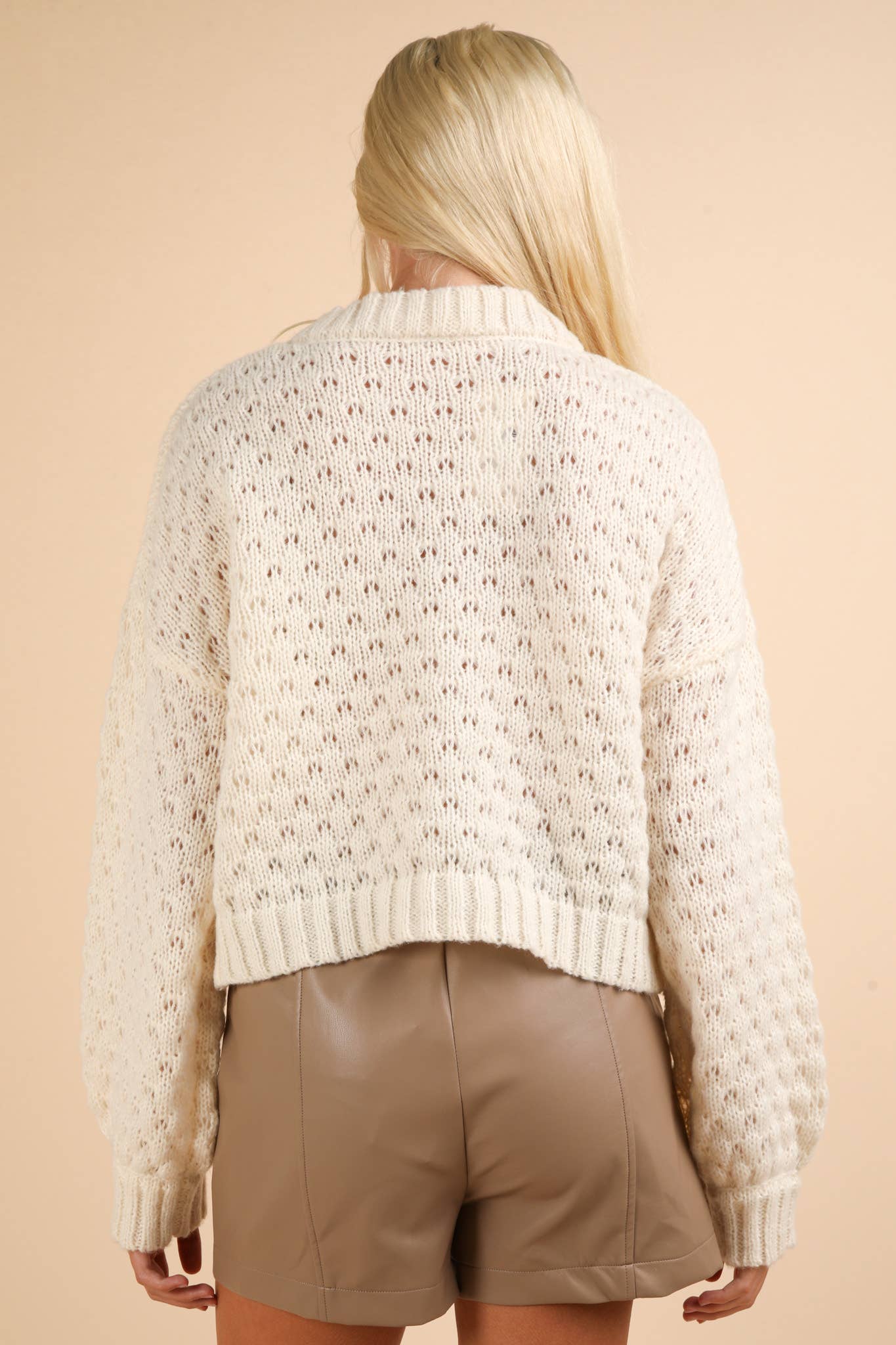 Stitched Flower Sweater +