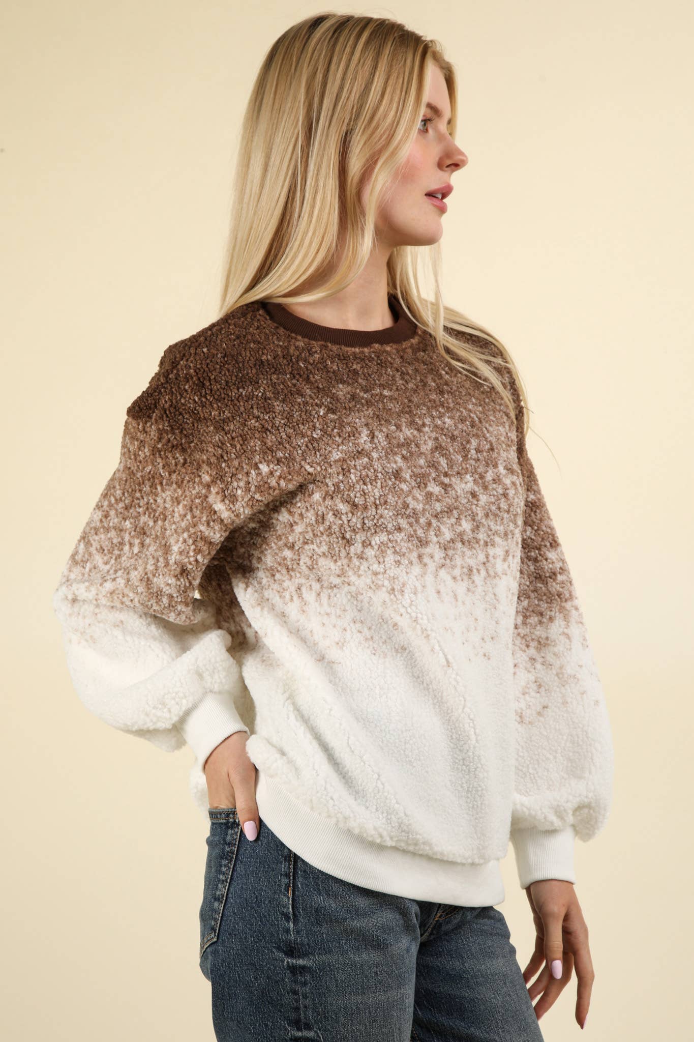 Brown Ombré Sweater