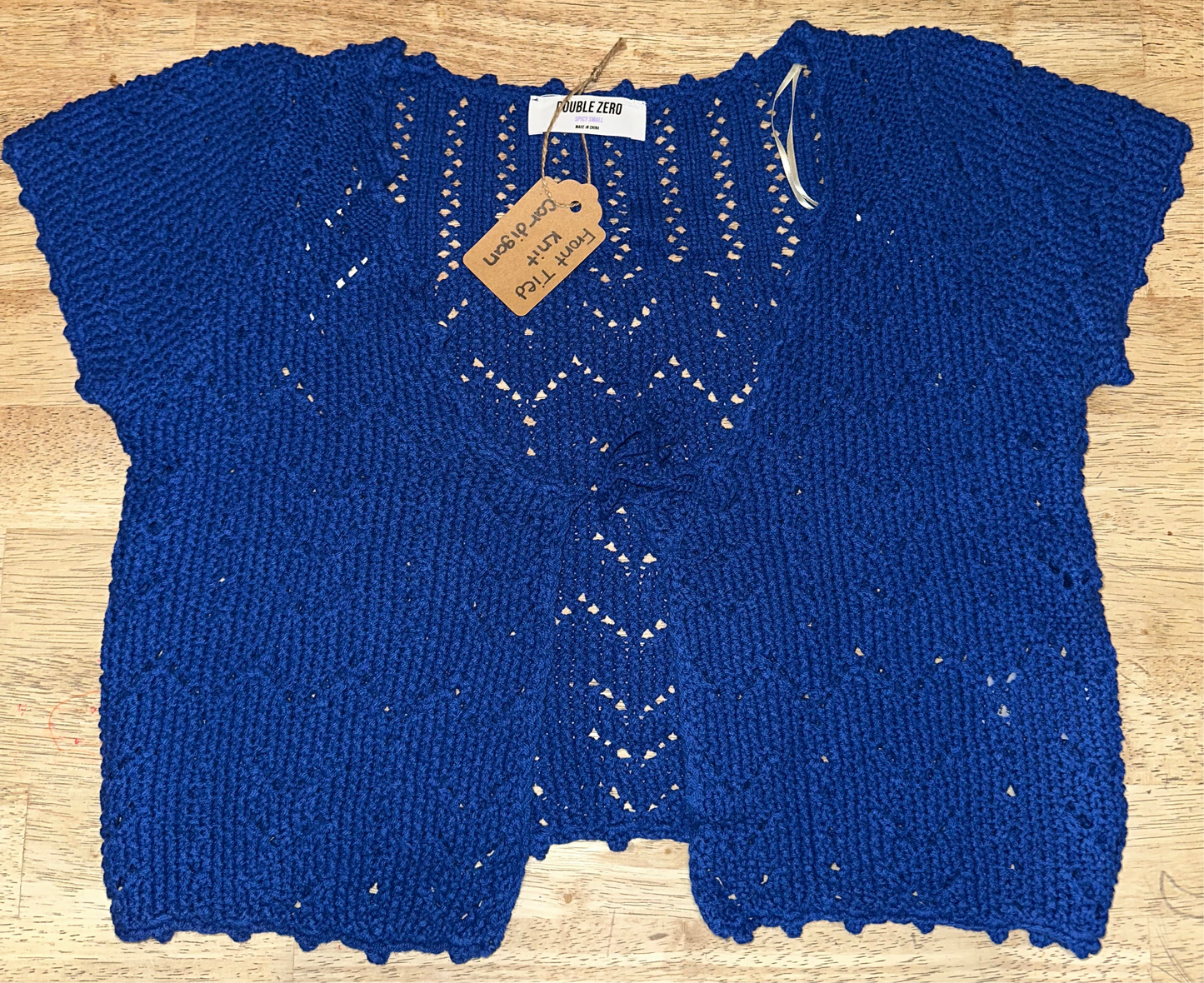 Front Tied Knit Cardigan