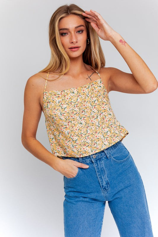 Wide Open Flower Cami