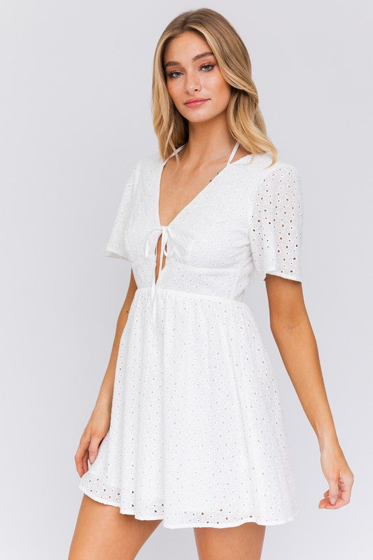 All Eyes Tie Dress