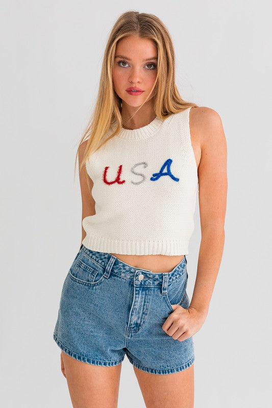 USA Knit Top