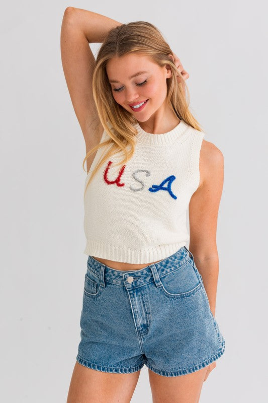 USA Knit Top