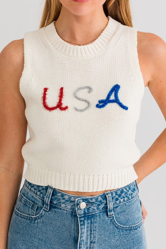 USA Knit Top