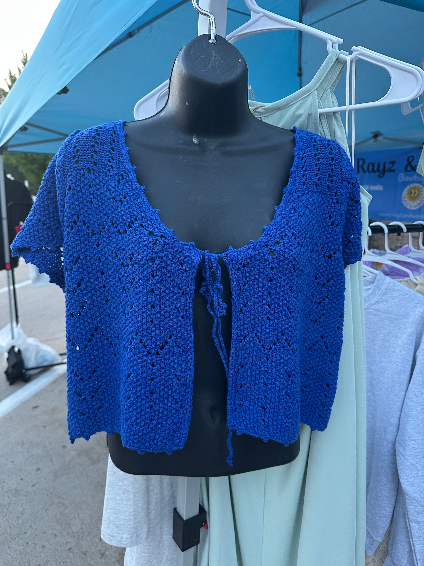 Front Tied Knit Cardigan