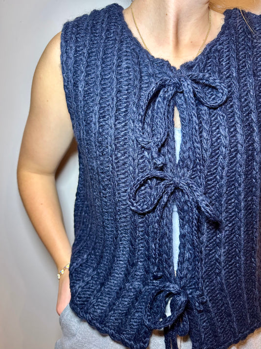 Front Tie Sweater