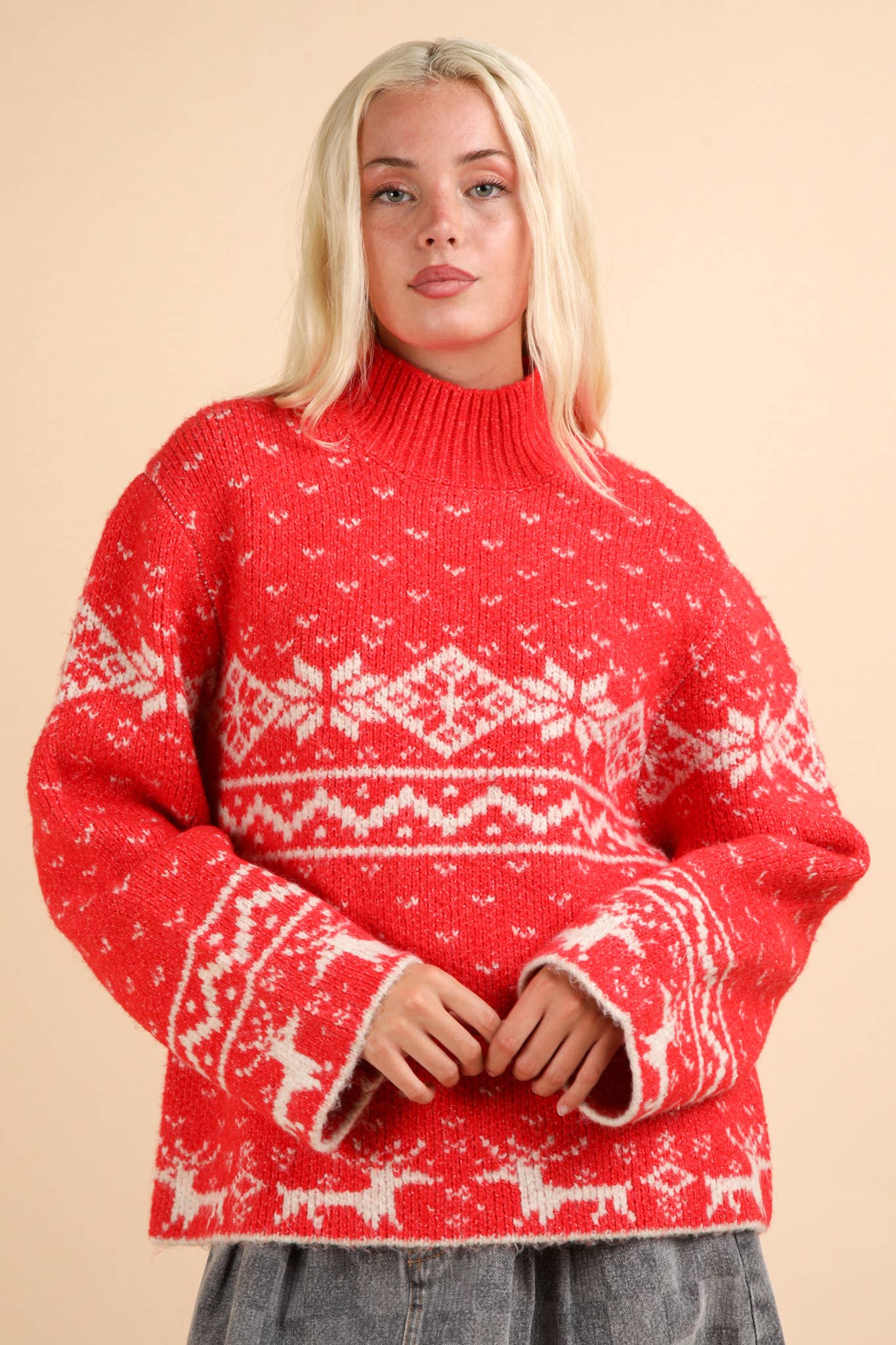 Nordic Christmas Holiday Sweater Top