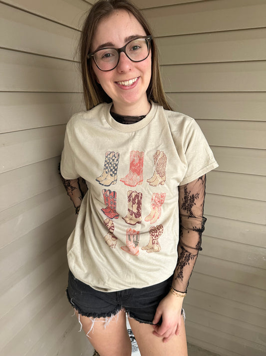 Long sleeve mesh top