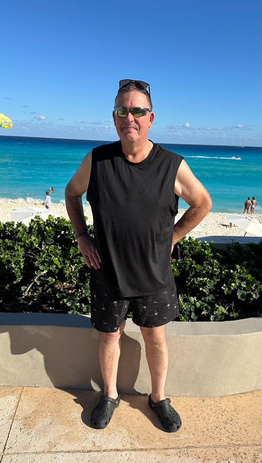 Palm Tree Print Swim Shorts