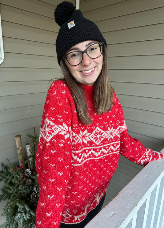 Nordic Christmas Holiday Sweater Top